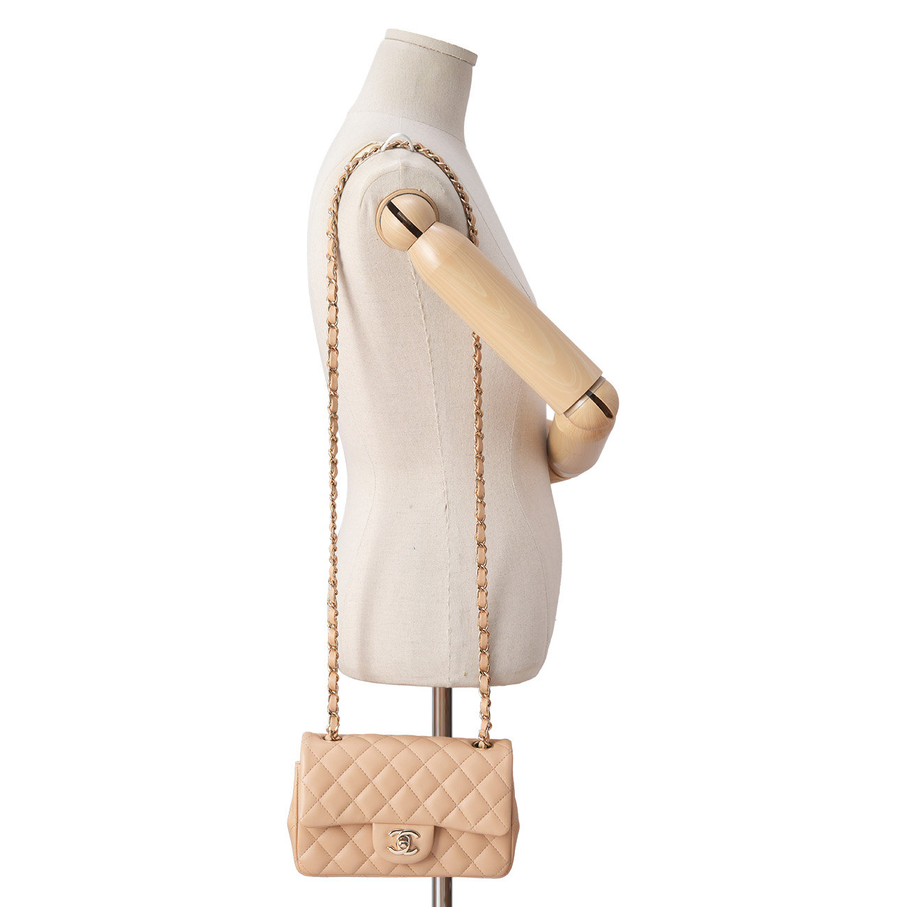 CHANEL(USED)샤넬 램스킨 클래식 뉴미니