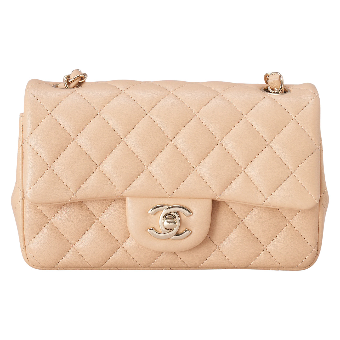CHANEL(USED)샤넬 램스킨 클래식 뉴미니