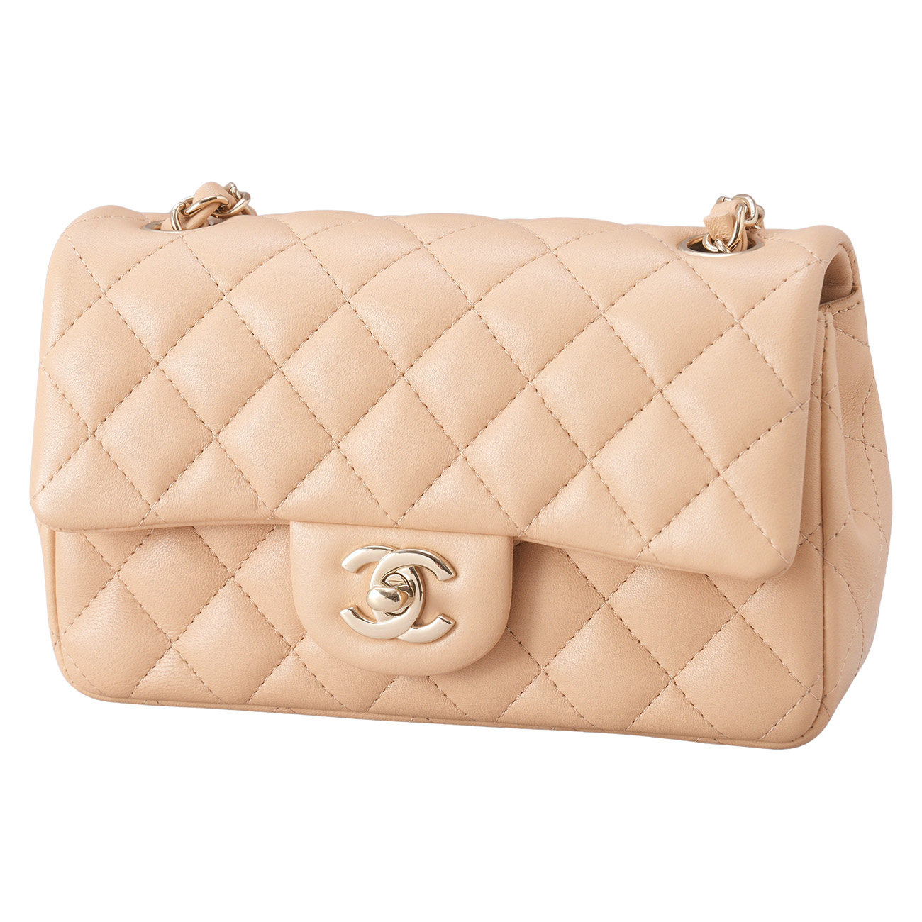 CHANEL(USED)샤넬 램스킨 클래식 뉴미니