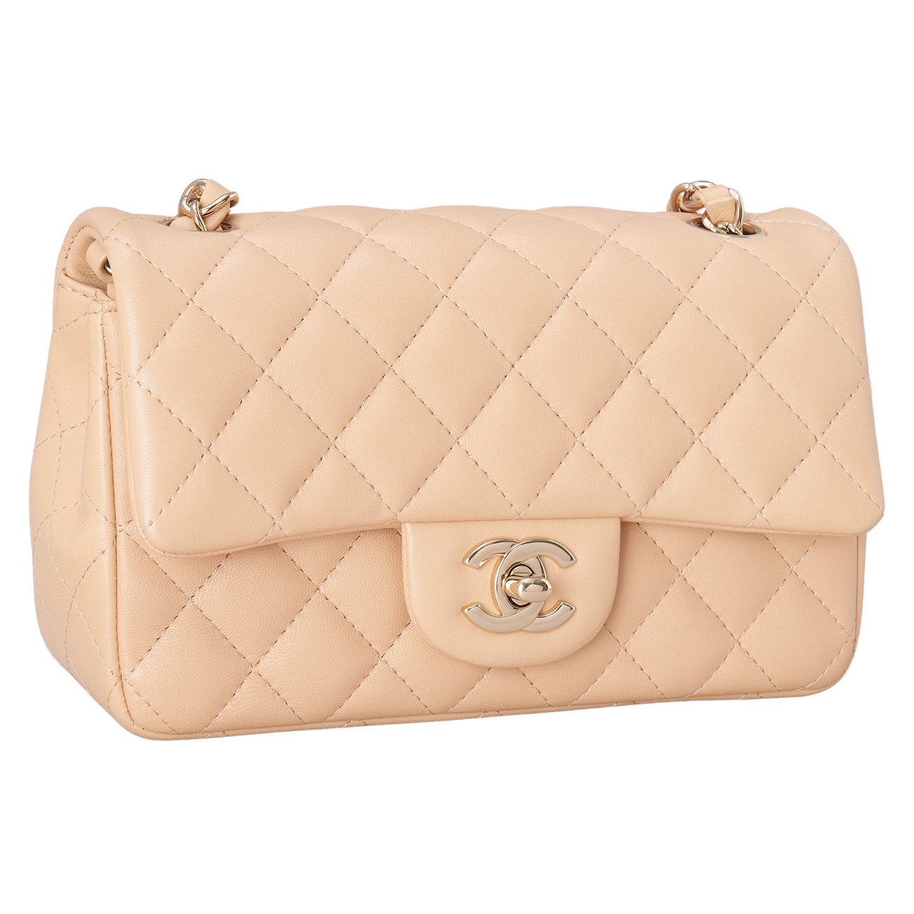 CHANEL(USED)샤넬 램스킨 클래식 뉴미니