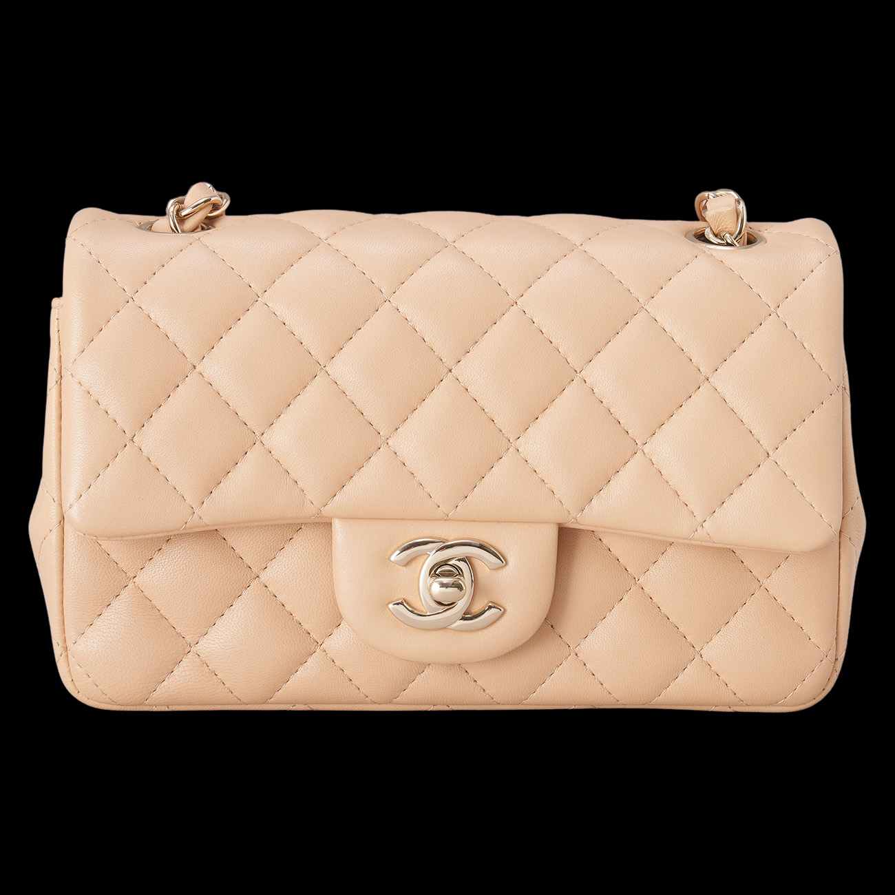 CHANEL(USED)샤넬 램스킨 클래식 뉴미니