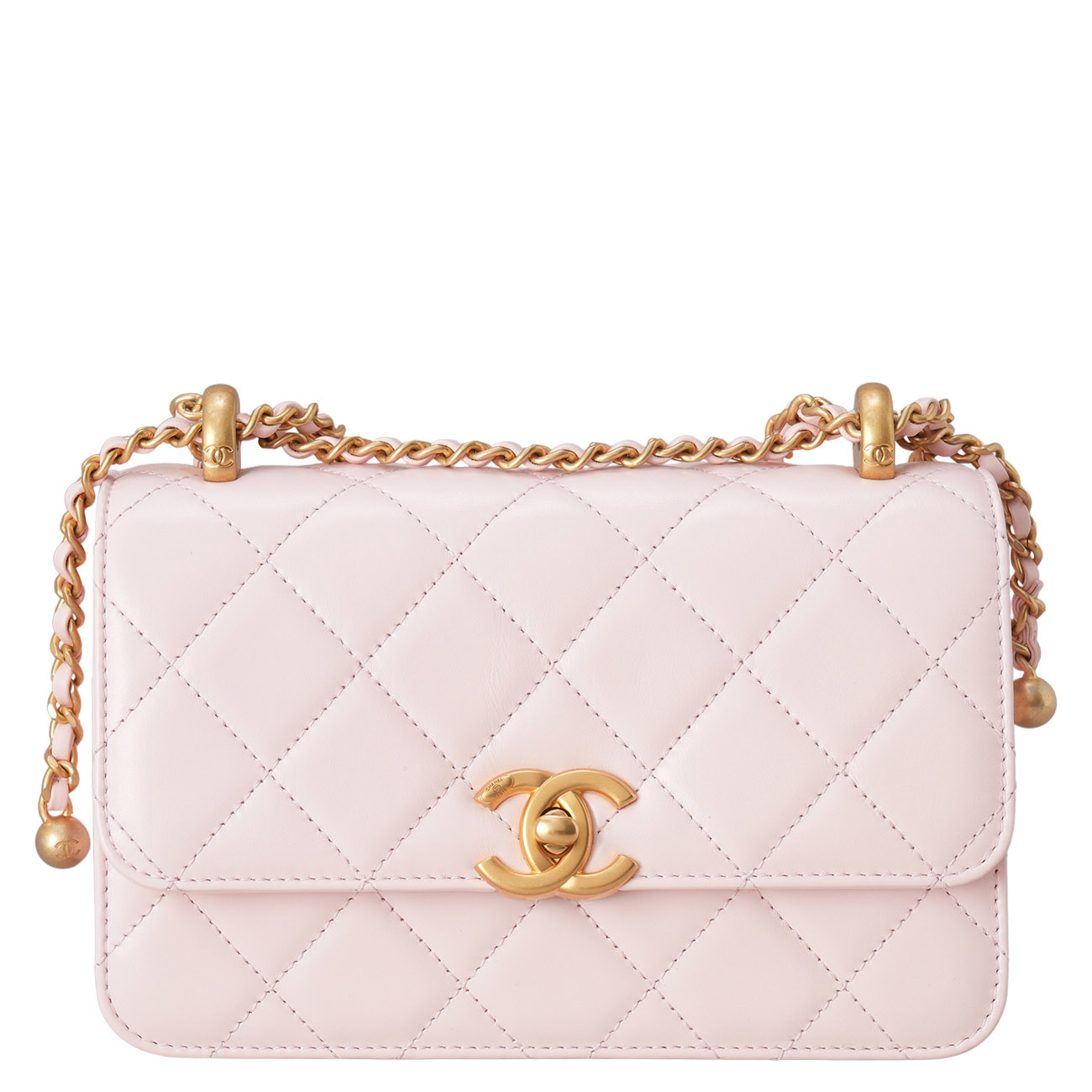 CHANEL(USED)샤넬 AS2615 퍼펙트핏 골드볼 미니 체인 숄더백