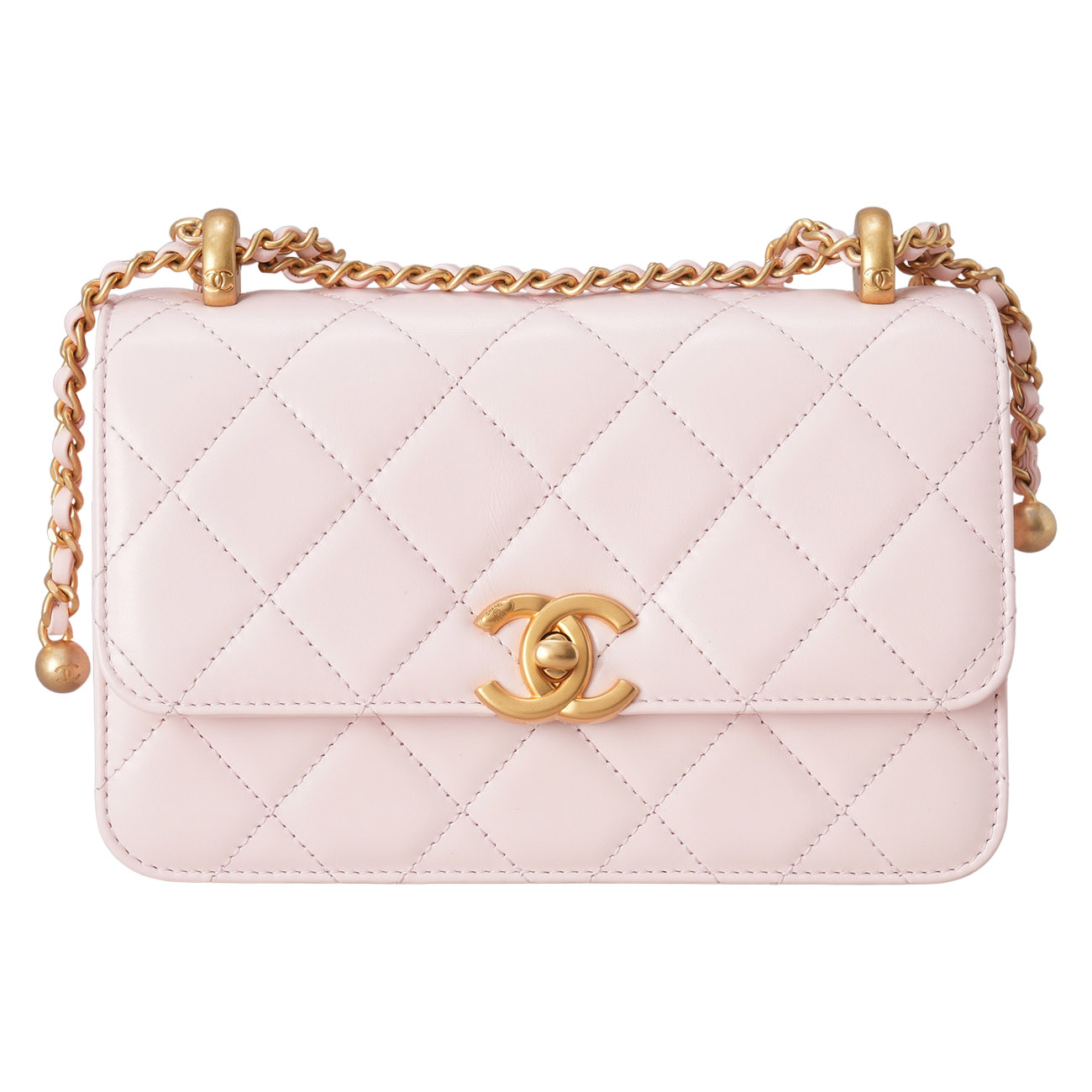 CHANEL(USED)샤넬 AS2615 퍼펙트핏 골드볼 미니 체인 숄더백