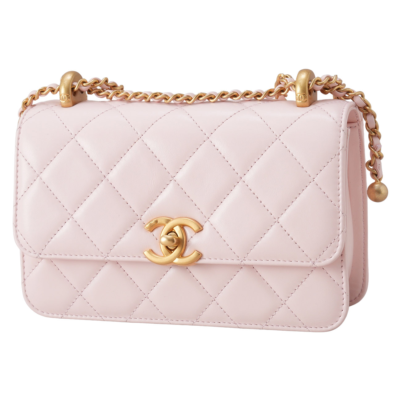 CHANEL(USED)샤넬 AS2615 퍼펙트핏 골드볼 미니 체인 숄더백