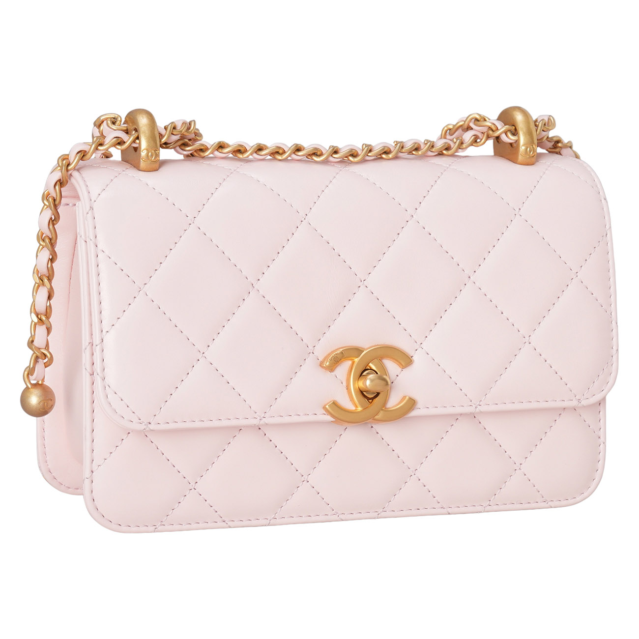 CHANEL(USED)샤넬 AS2615 퍼펙트핏 골드볼 미니 체인 숄더백