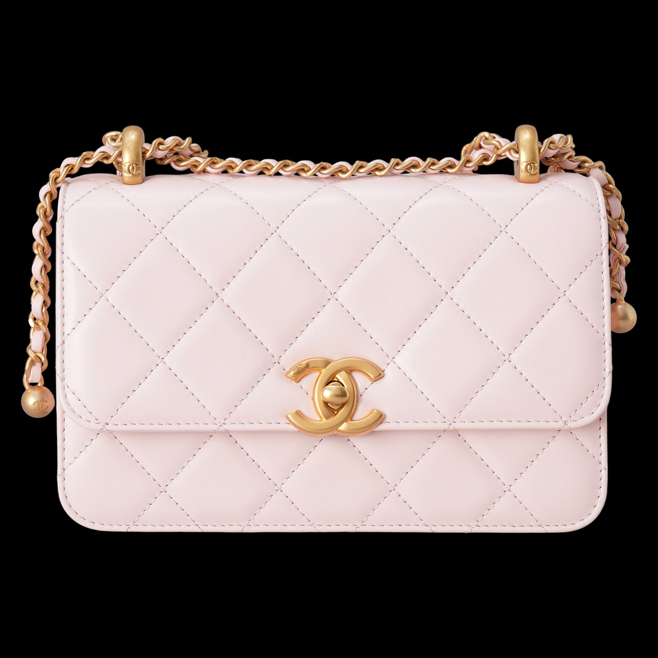 CHANEL(USED)샤넬 AS2615 퍼펙트핏 골드볼 미니 체인 숄더백