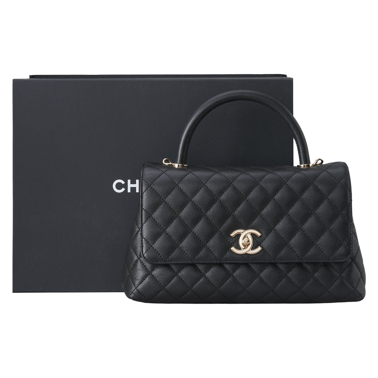 CHANEL(USED)샤넬 A92991 캐비어 코코핸들 미듐