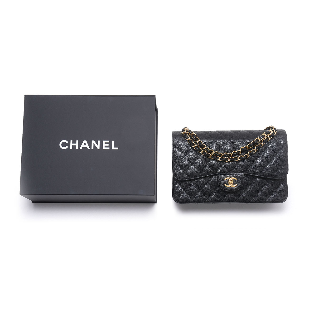 CHANEL(USED)샤넬 클래식 캐비어 점보 플랩백