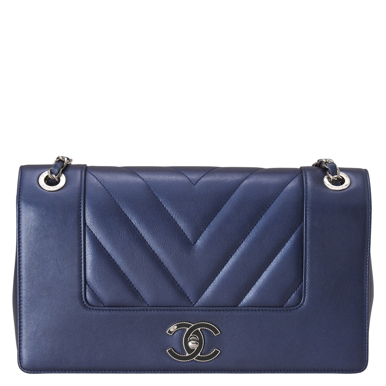 CHANEL(USED)샤넬 A93085 시즌 체인 숄더백 네이비