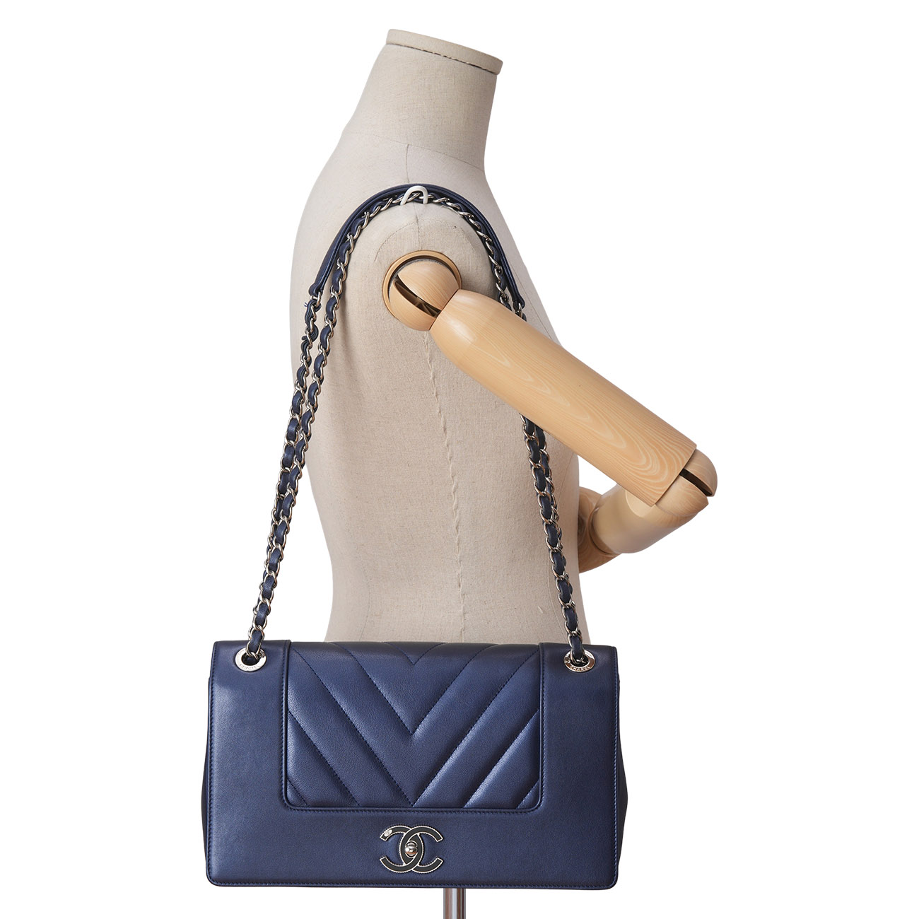 CHANEL(USED)샤넬 A93085 시즌 체인 숄더백 네이비
