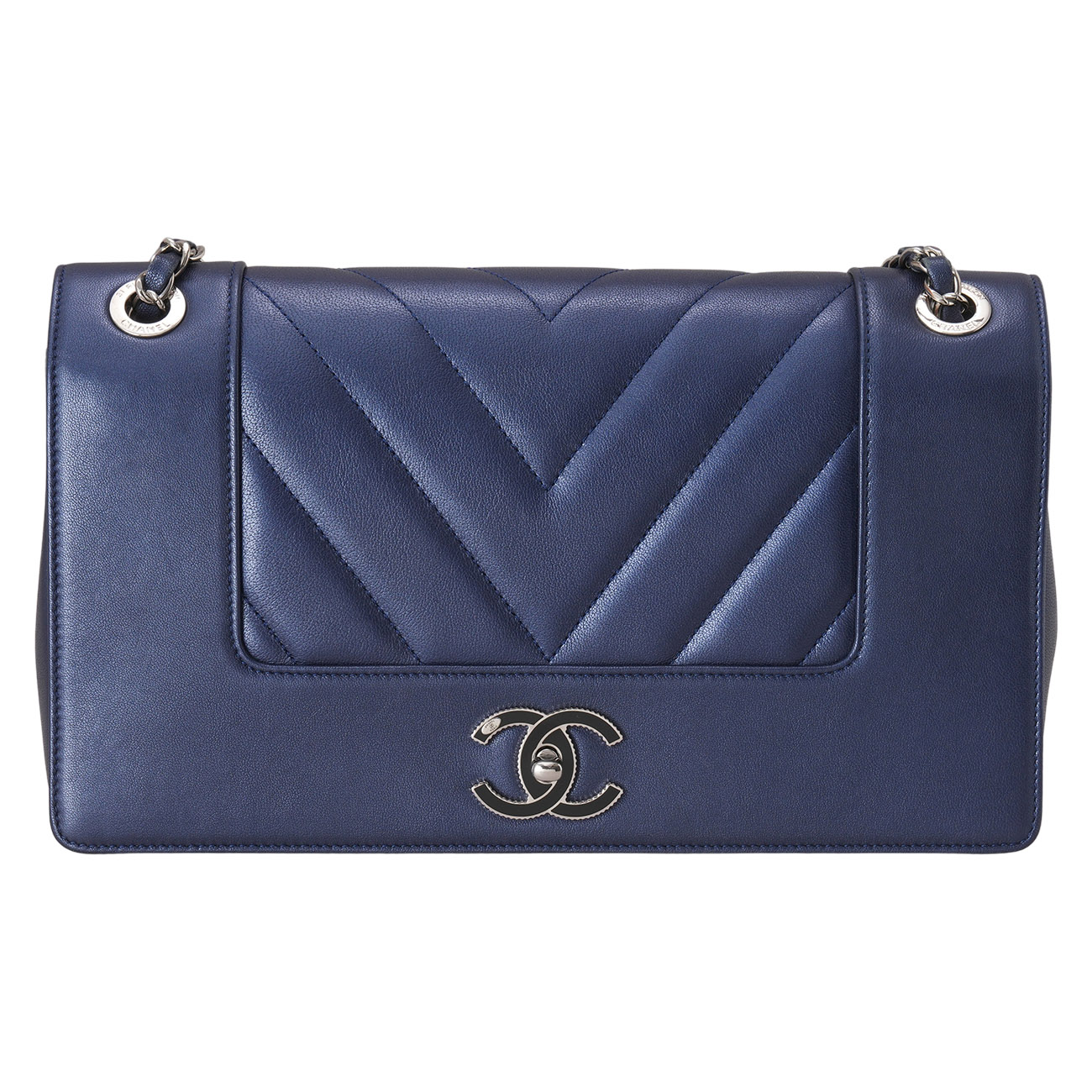 CHANEL(USED)샤넬 A93085 시즌 체인 숄더백 네이비