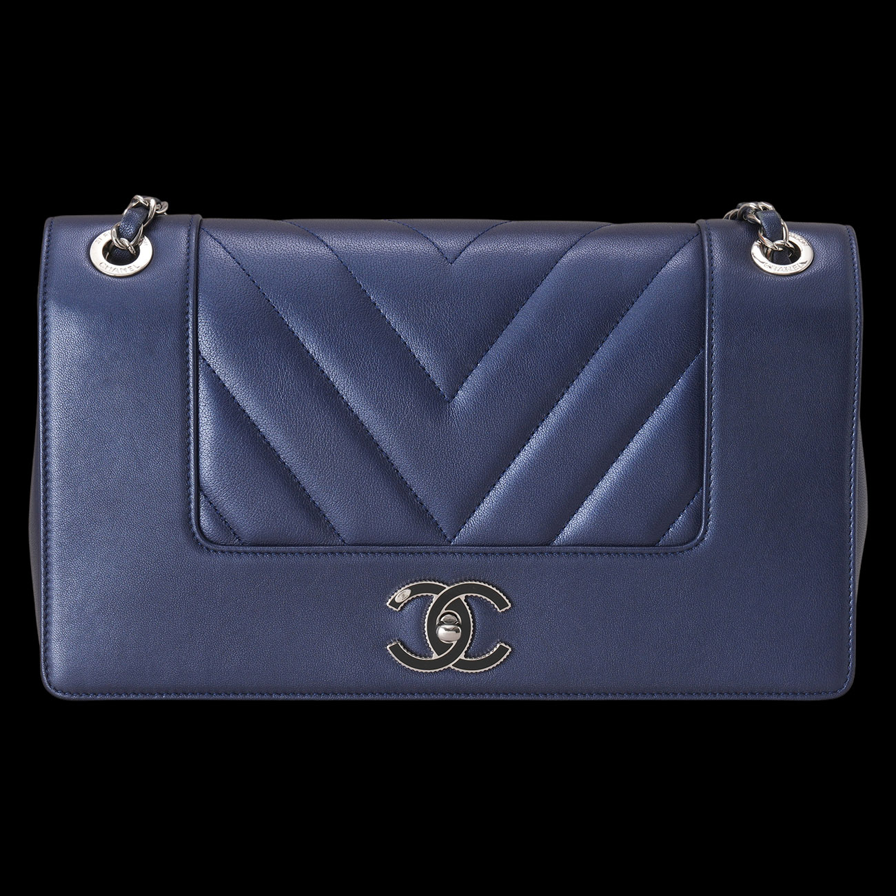 CHANEL(USED)샤넬 A93085 시즌 체인 숄더백 네이비