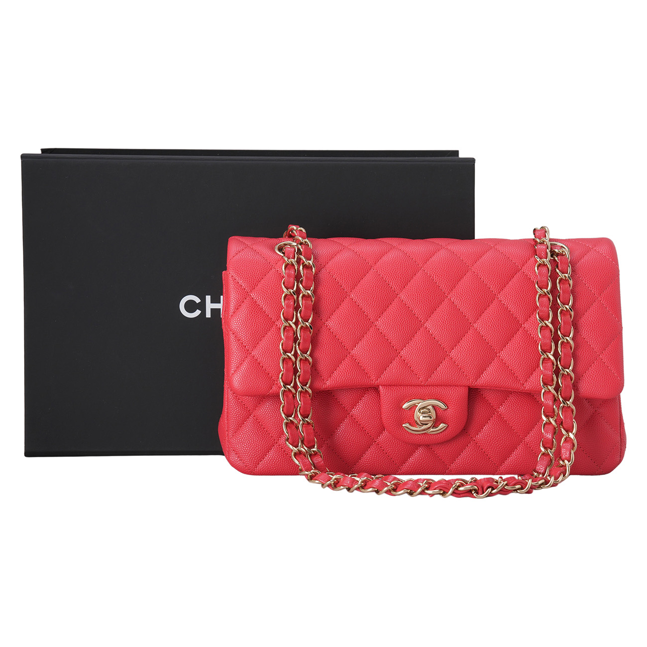 CHANEL(USED)샤넬 캐비어 클래식 미듐 플랩백