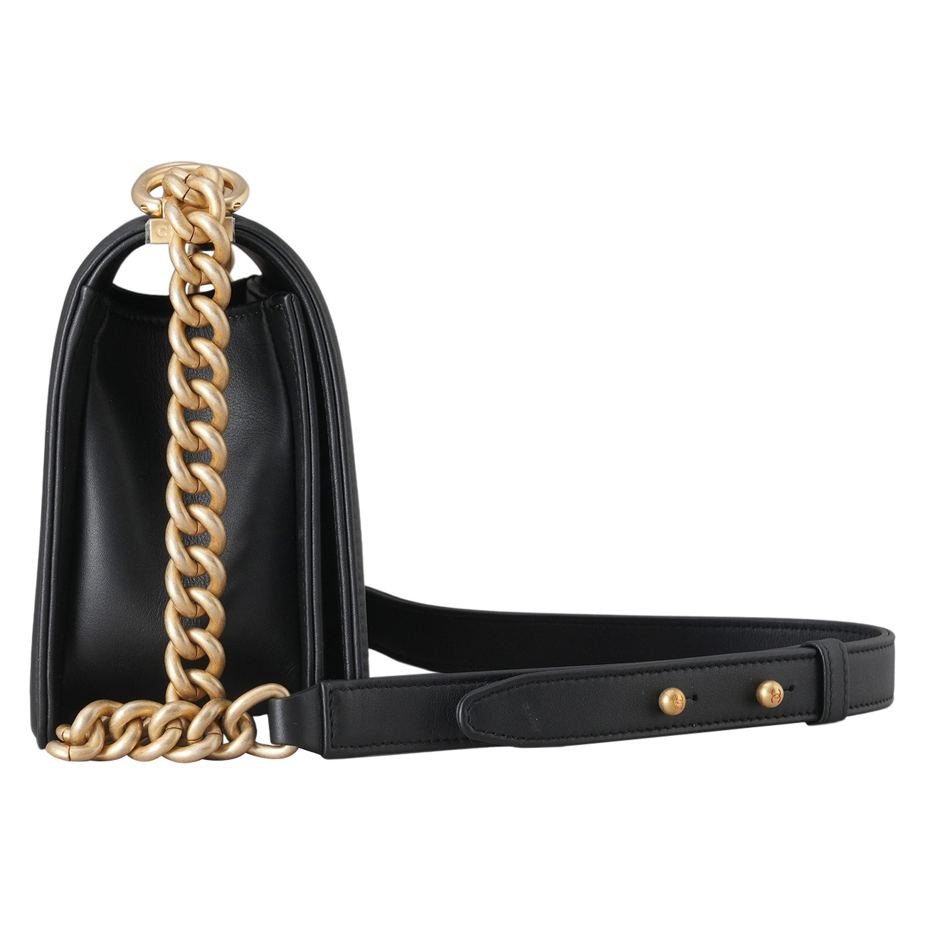 CHANEL(USED)샤넬 램스킨 보이백 미듐
