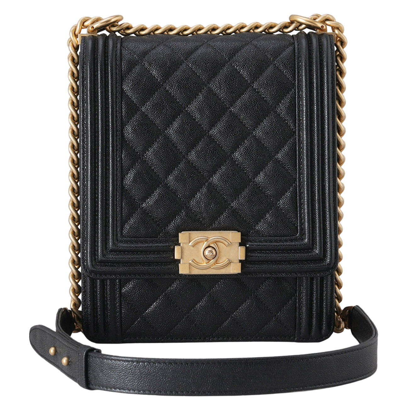 CHANEL(USED)샤넬 캐비어 보이샤넬 사첼백