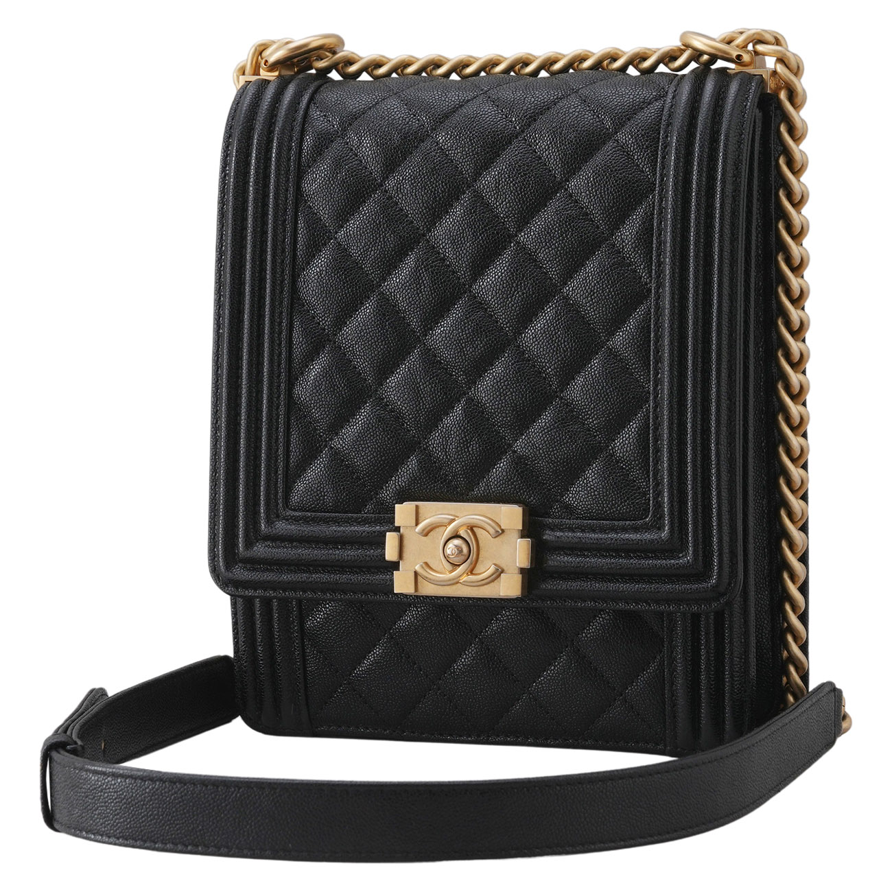 CHANEL(USED)샤넬 캐비어 보이샤넬 사첼백