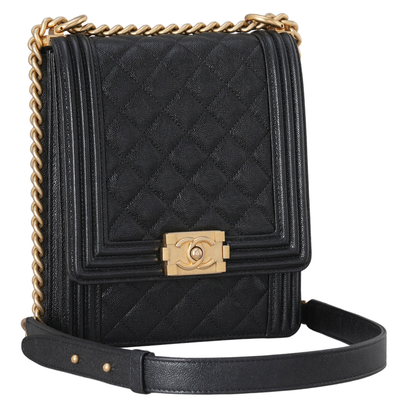 CHANEL(USED)샤넬 캐비어 보이샤넬 사첼백