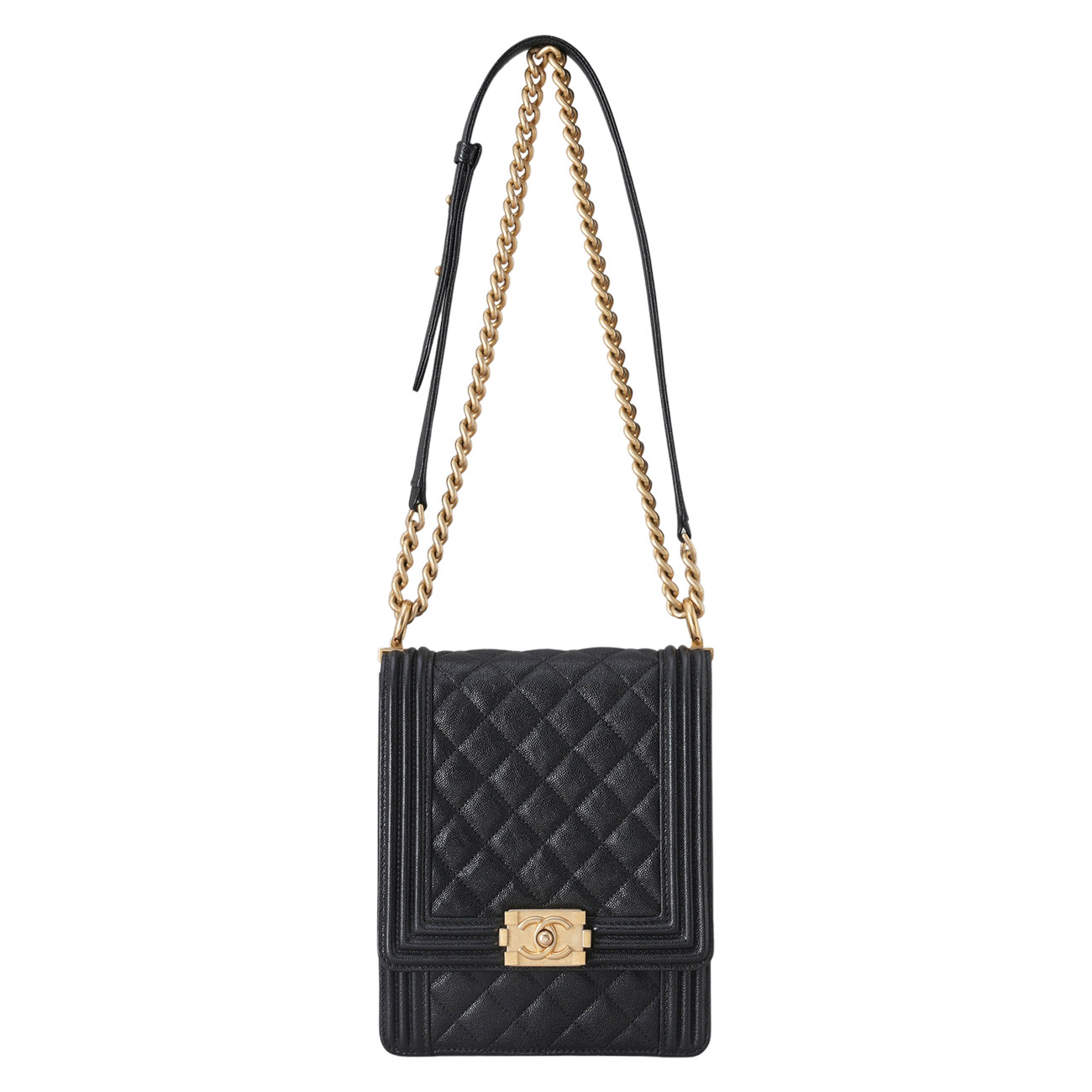 CHANEL(USED)샤넬 캐비어 보이샤넬 사첼백