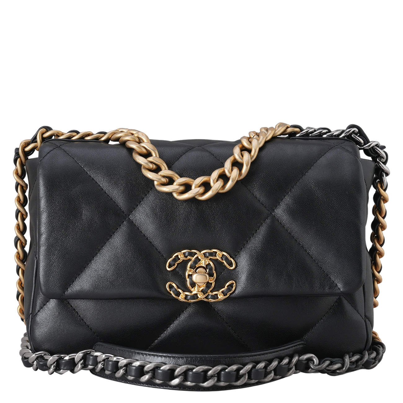 CHANEL(USED)샤넬 19백 미듐 블랙