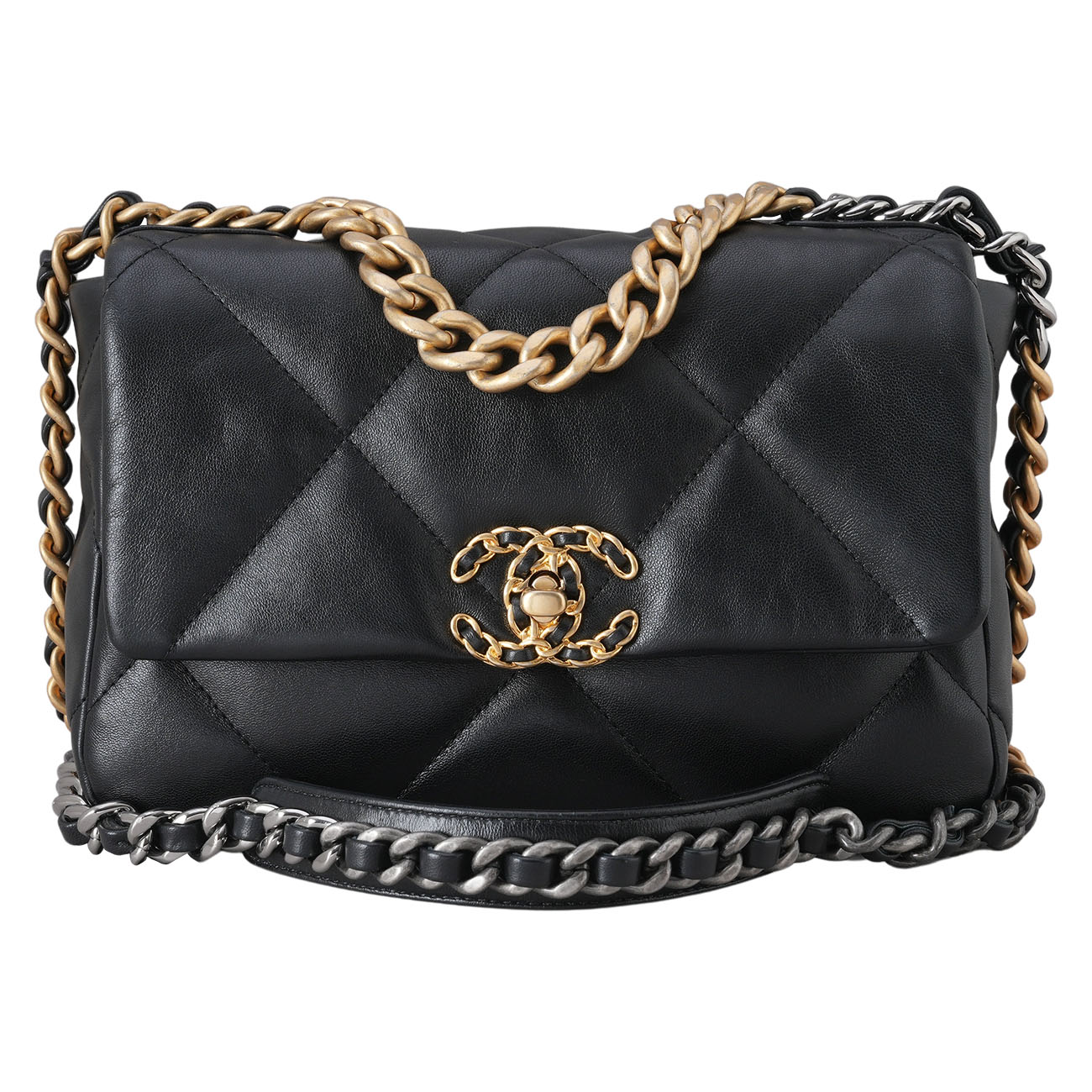 CHANEL(USED)샤넬 19백 미듐 블랙