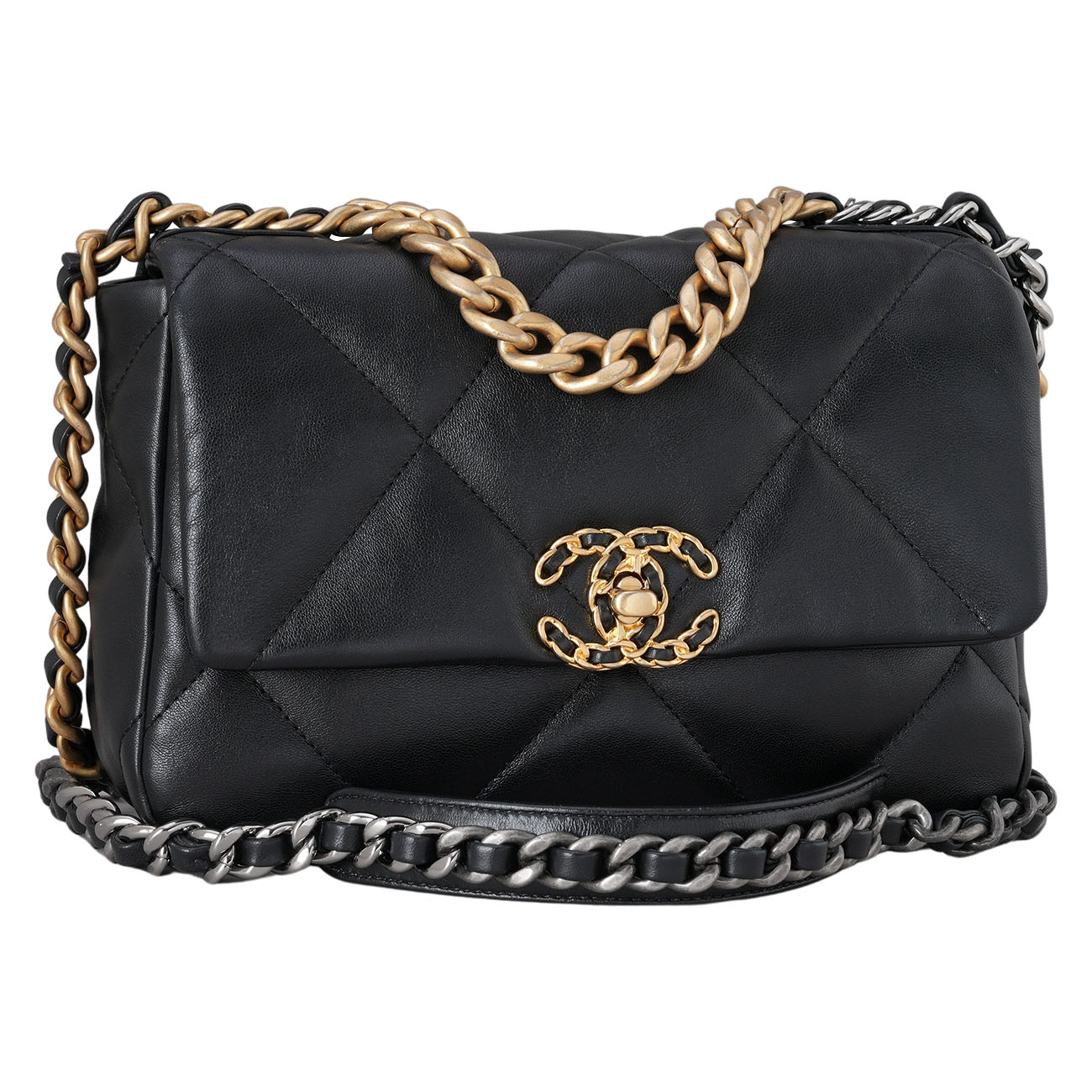 CHANEL(USED)샤넬 19백 미듐 블랙