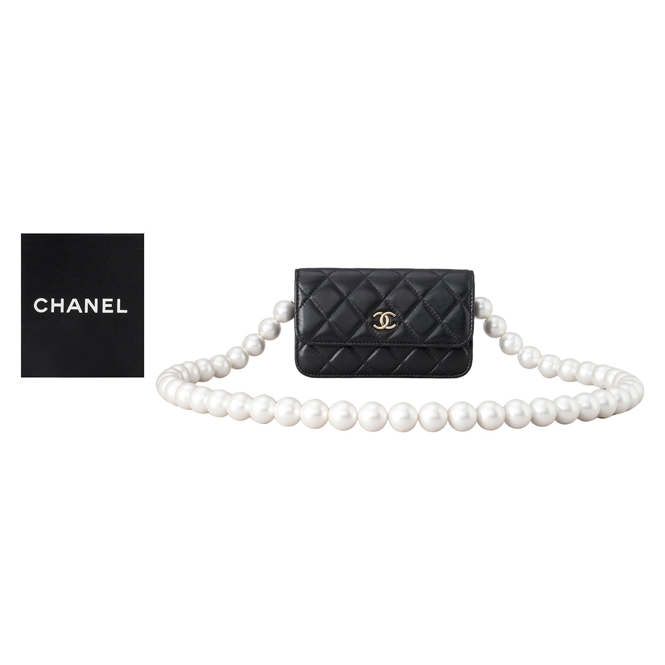 CHANEL(USED)샤넬 시즌 미니 진주 체인백