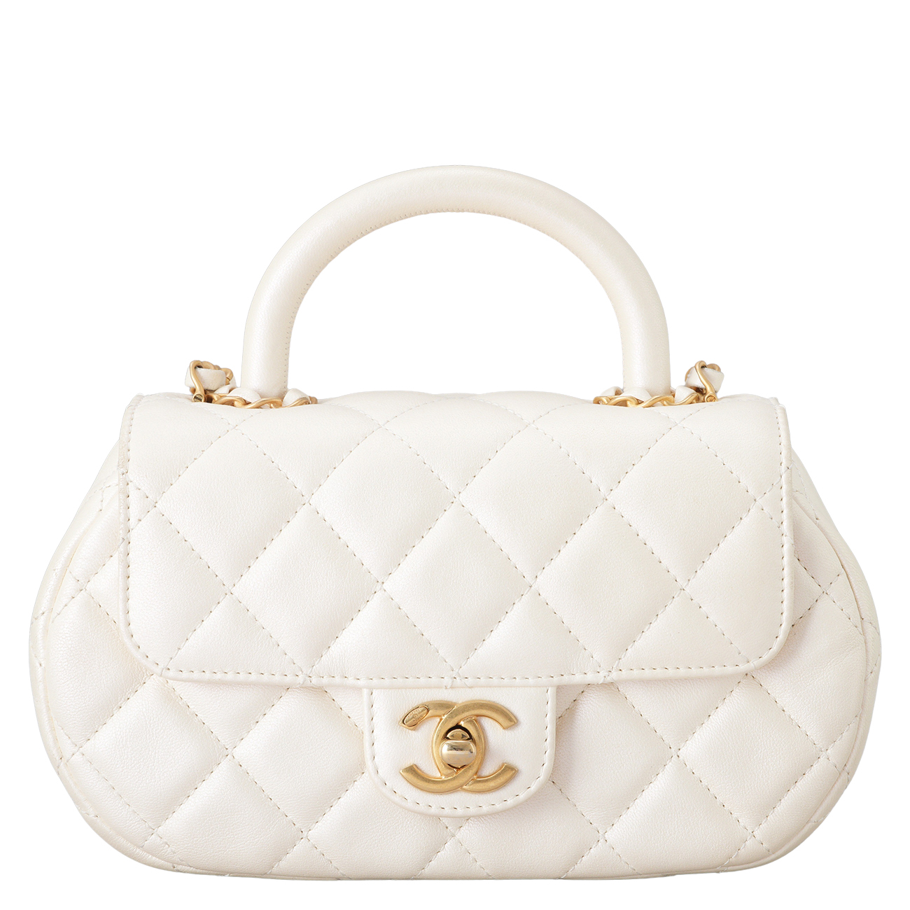 CHANEL(USED)샤넬 AS4573 CC로고 펄 스몰 토트백