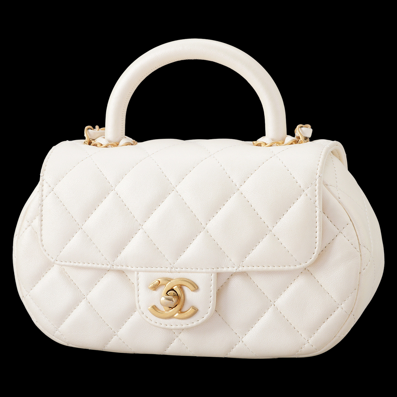 CHANEL(USED)샤넬 AS4573 CC로고 펄 스몰 토트백