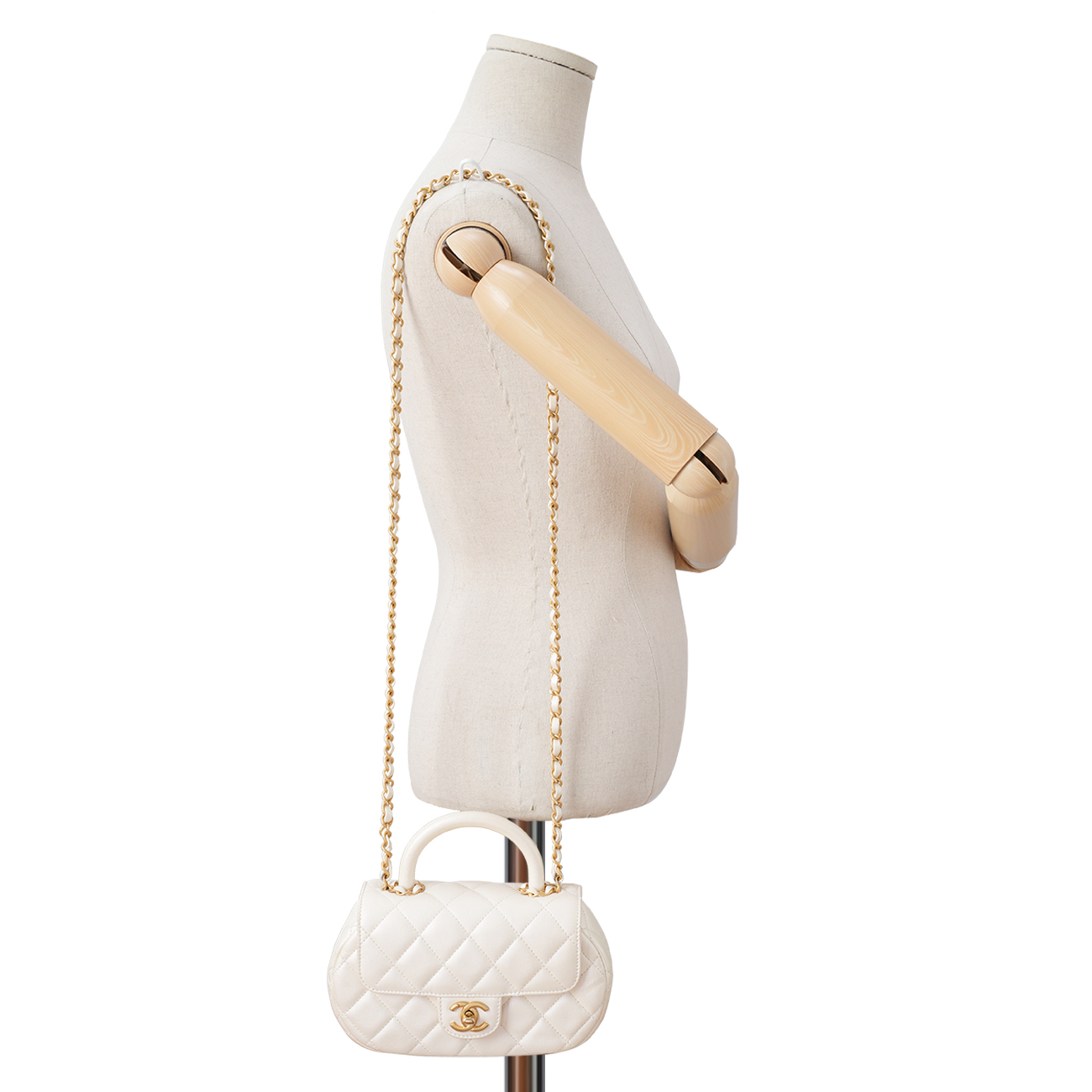 CHANEL(USED)샤넬 AS4573 CC로고 펄 스몰 토트백