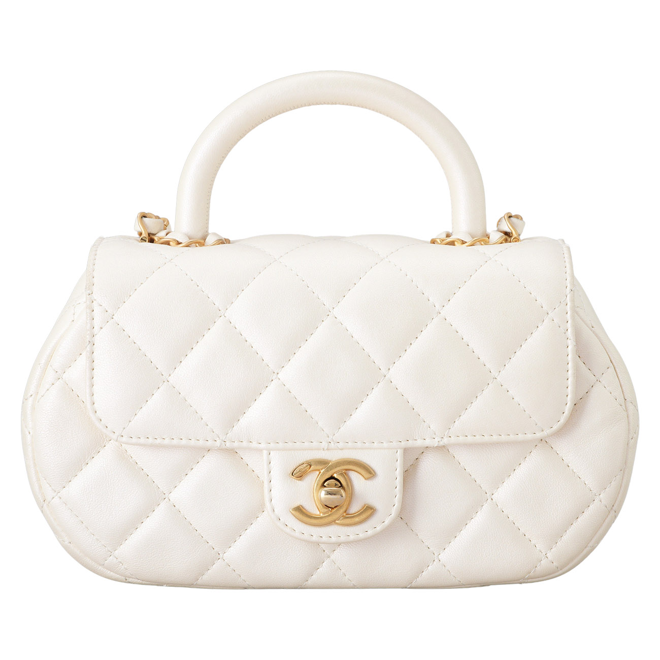 CHANEL(USED)샤넬 AS4573 CC로고 펄 스몰 토트백