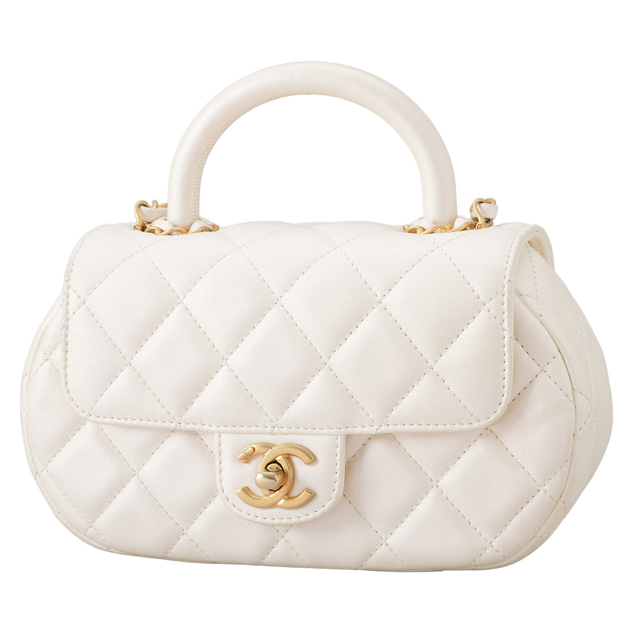 CHANEL(USED)샤넬 AS4573 CC로고 펄 스몰 토트백