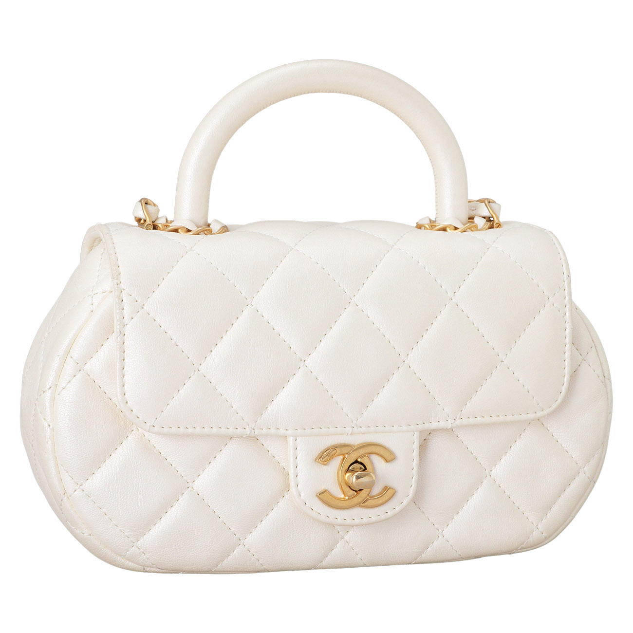 CHANEL(USED)샤넬 AS4573 CC로고 펄 스몰 토트백