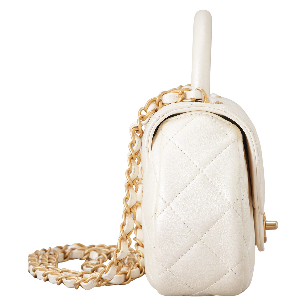 CHANEL(USED)샤넬 AS4573 CC로고 펄 스몰 토트백