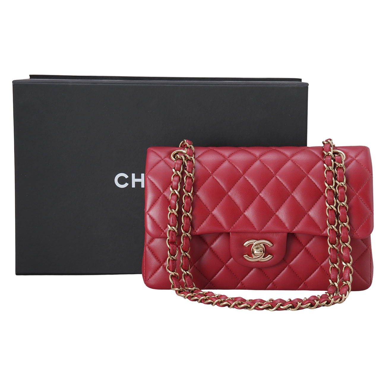 CHANEL(USED)샤넬 A01113 램스킨 클래식 스몰
