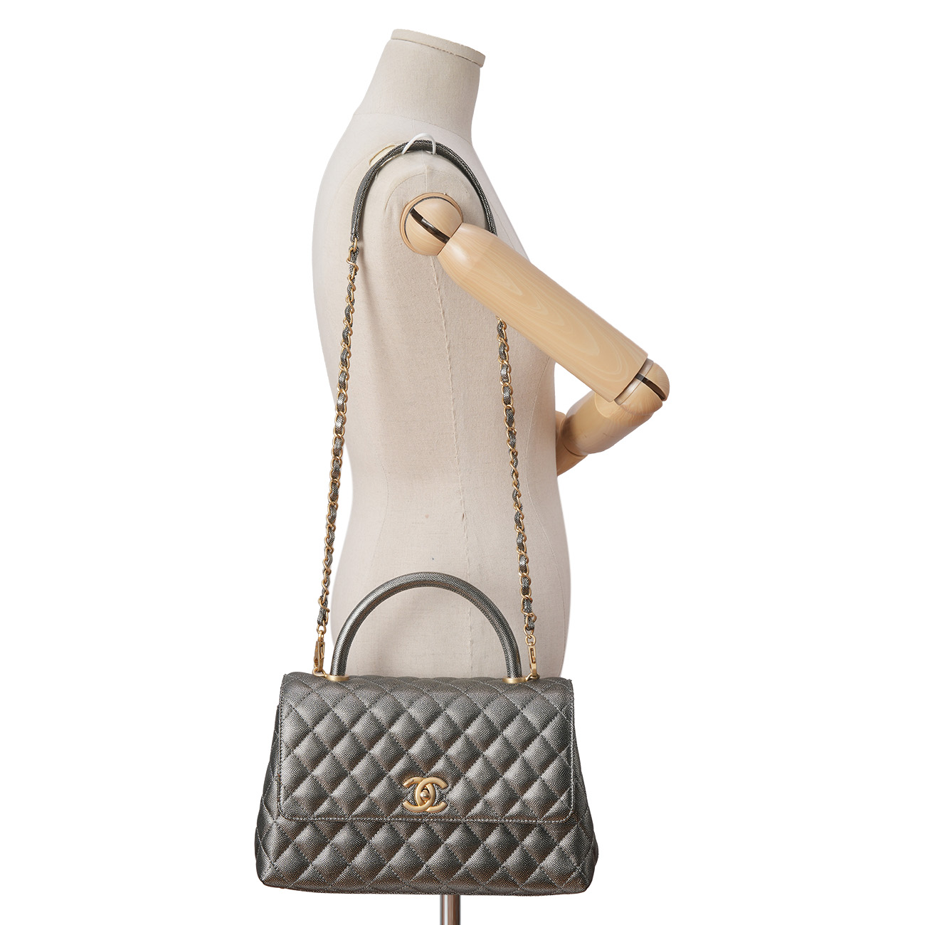 CHANEL(USED)샤넬 캐비어 코코핸들 28