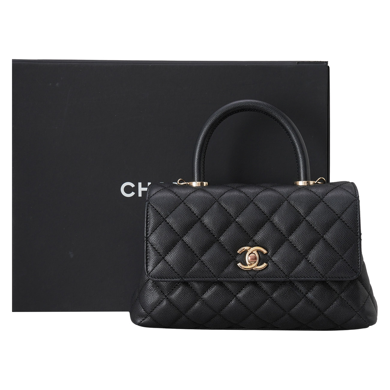 CHANEL(USED)샤넬 캐비어 코코핸들 23