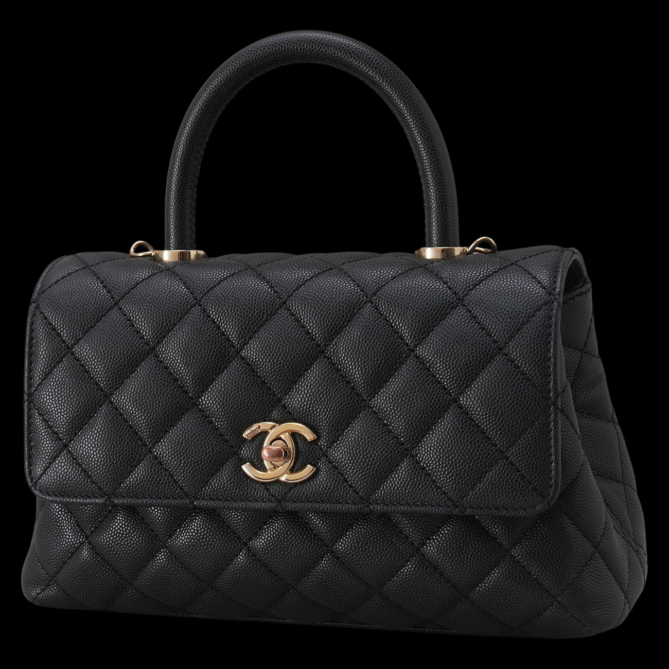 CHANEL(USED)샤넬 캐비어 코코핸들 23