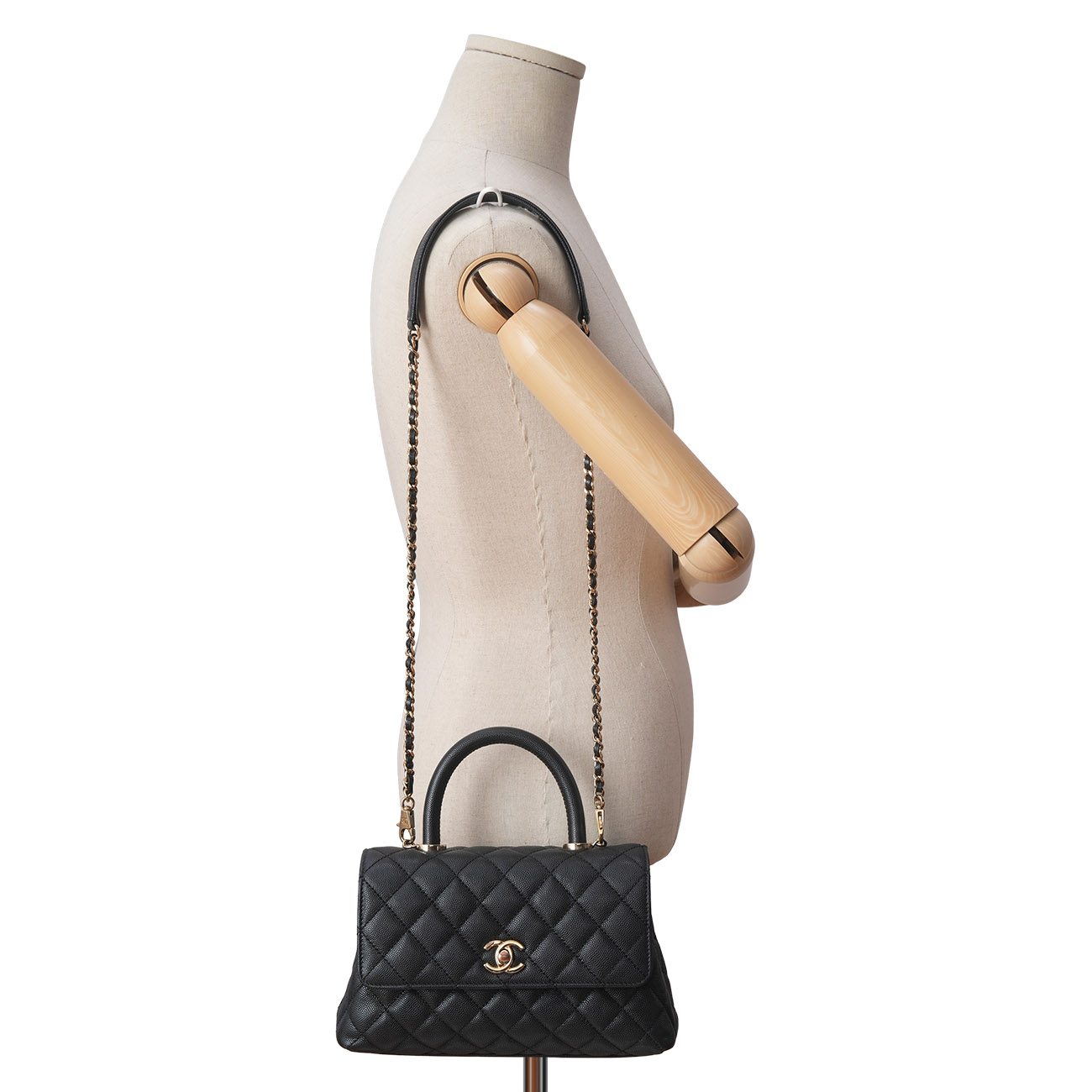 CHANEL(USED)샤넬 캐비어 코코핸들 23