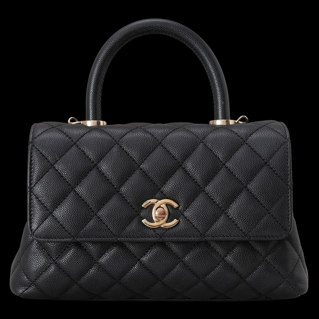 CHANEL(USED)샤넬 캐비어 코코핸들 23