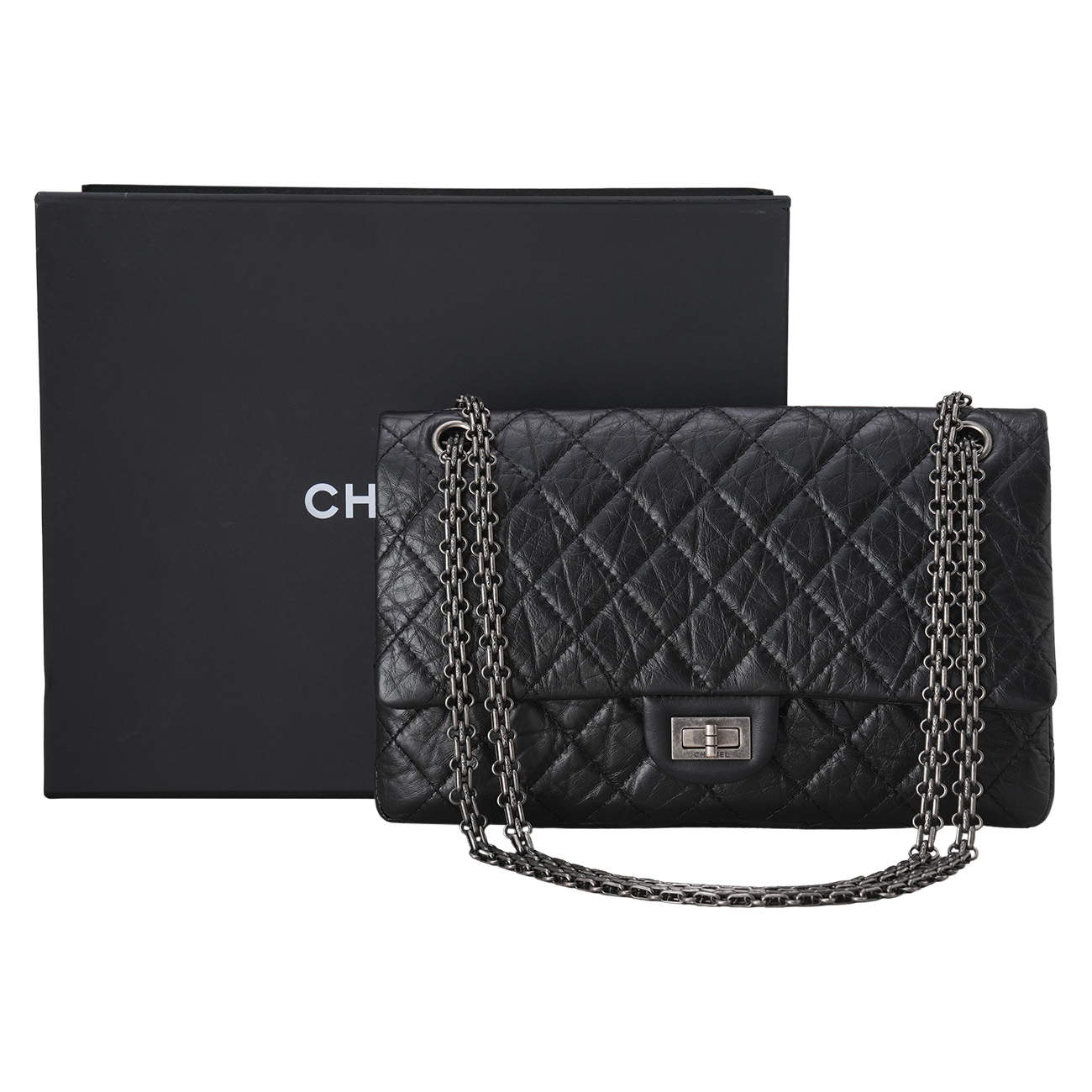 CHANEL(USED)샤넬 A37587 2.55 빈티지 미듐 플랩백