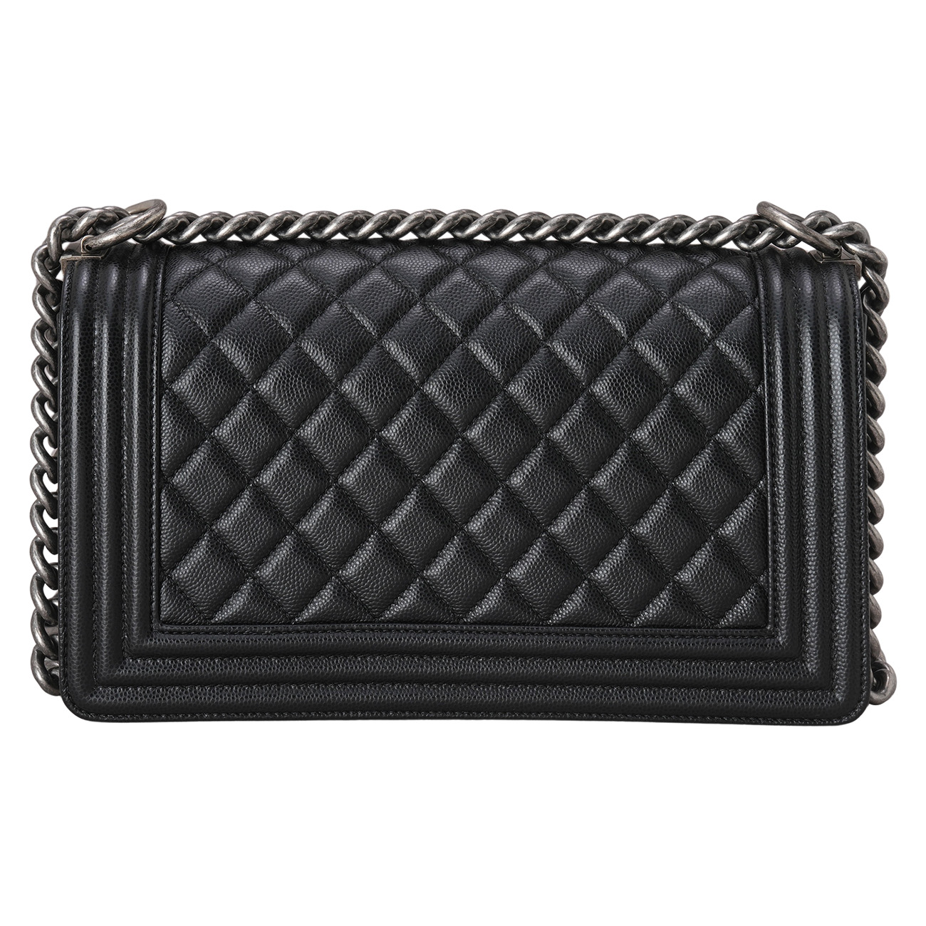 CHANEL(USED)샤넬 캐비어 보이샤넬 미듐 플랩백