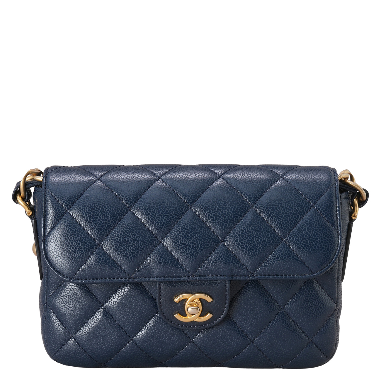 CHANEL(USED)샤넬 AS3182 캐비어 CC로고 크로스 백