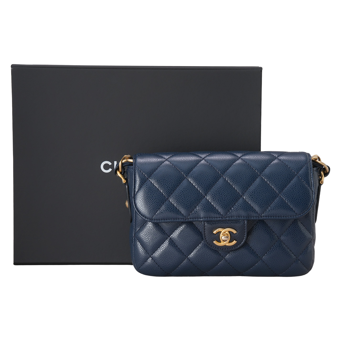 CHANEL(USED)샤넬 AS3182 캐비어 CC로고 크로스 백