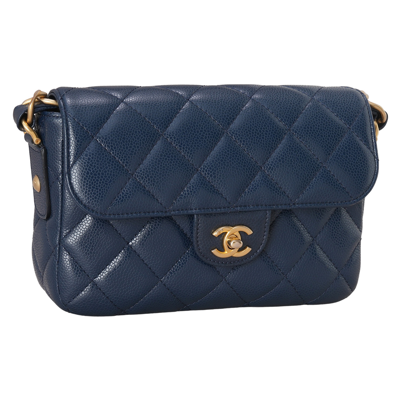 CHANEL(USED)샤넬 AS3182 캐비어 CC로고 크로스 백