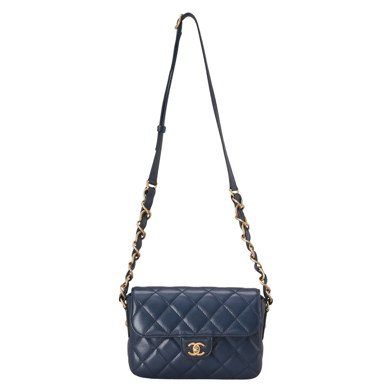CHANEL(USED)샤넬 AS3182 캐비어 CC로고 크로스 백