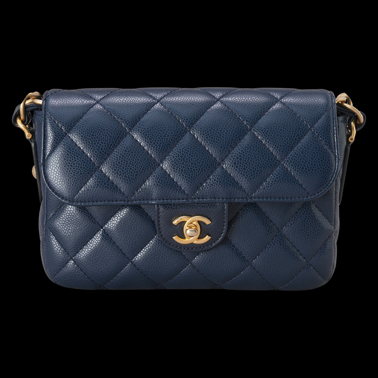 CHANEL(USED)샤넬 AS3182 캐비어 CC로고 크로스 백