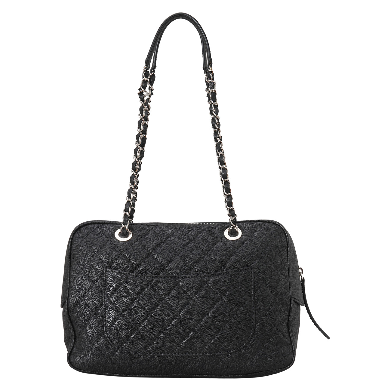 CHANEL(USED)샤넬 시즌 캐비어 볼링백 블랙