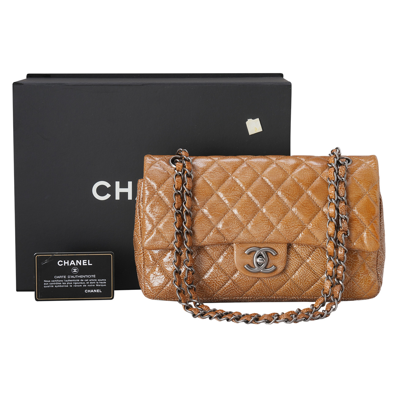 CHANEL(USED)샤넬 시즌 페이던트 클래식 미듐 플랩백