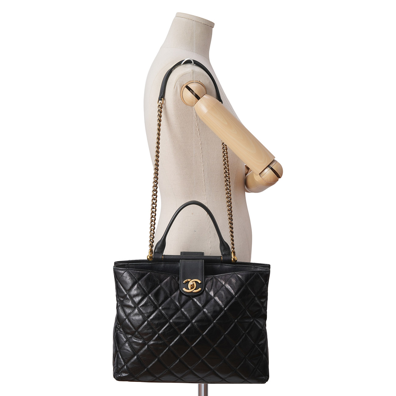 CHANEL(USED)샤넬 시즌 원핸들 토트겸 체인 숄더백