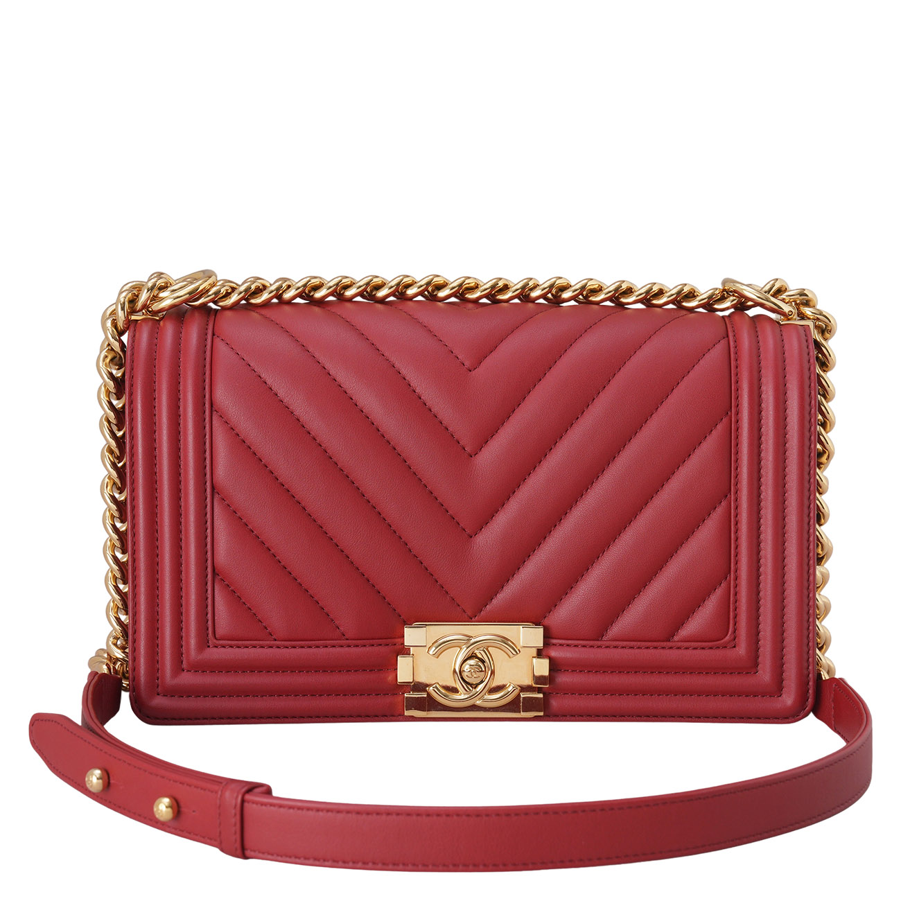 CHANEL(USED)샤넬 보이샤넬 쉐브론 미듐